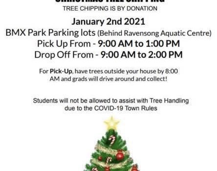 Have a natural Christmas tree that you want taken away for chipping on January 2nd?