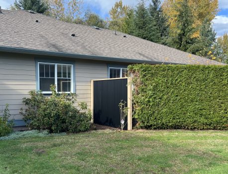Fencing adjacent to units